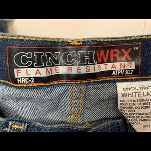 Cinch WRX Flame Resistant men’s jeans sz 32 x 32